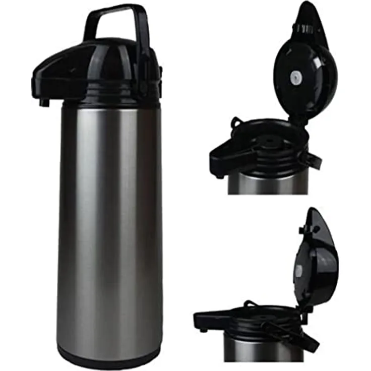 AIRPOT 1,9LTR - Mantel AUS EDELSTAHLArt.-Nr. 26126 UND MIT GLASZYLINDER INNEN