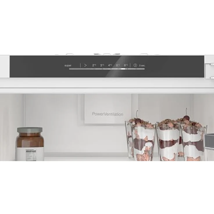 Bosch KIR81VFE0 Serie 4 Einbau-Kühlschrank, 310 L, weiß, LED Beleuchtung, Flaschenablage, Flachscharnier – Bild 4