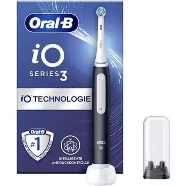 Braun Oral-B iO 3N Elektrische Zahnbürste, Schwarz, 1 Bürste – Bild 2