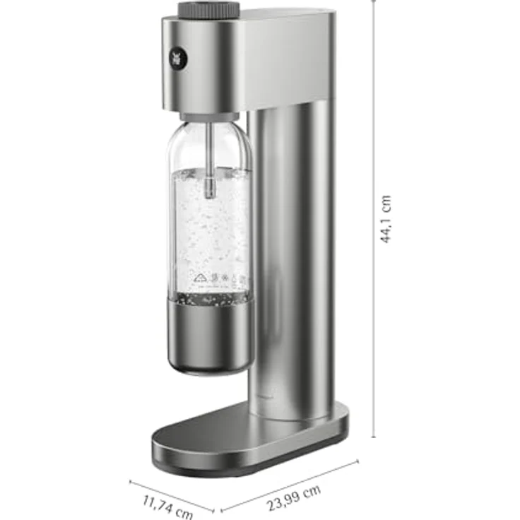 WMF Wassersprudler Element One, Edelstahlgehäuse, vollautomatisches Sprudeln, 3 Sprudelgrade – Bild 6
