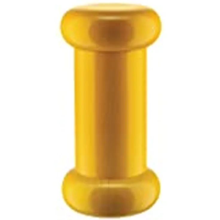 Alessi ES19 1 Salz-/Pfeffer-und Gewürzmühle aus Buchenholz, gelb 100 Values Collection, Steel