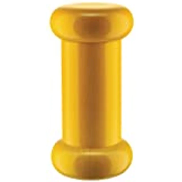 Alessi ES19 1 Salz-/Pfeffer-und Gewürzmühle aus Buchenholz, gelb 100 Values Collection, Steel – Bild 1