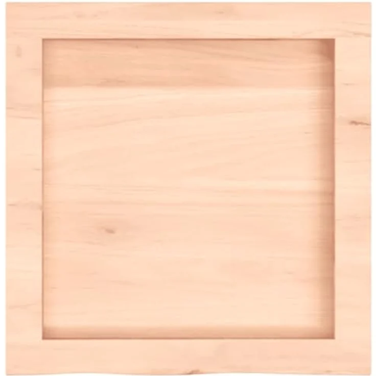 "vidaXL Schneidebrett Waschtischplatte 40x40x(2-4) cm Massivholz Unbehandelt, Oak Wood, Handgefertigt mit Naturkante und Max. Belastbarkeit 20 kg" – Bild 4