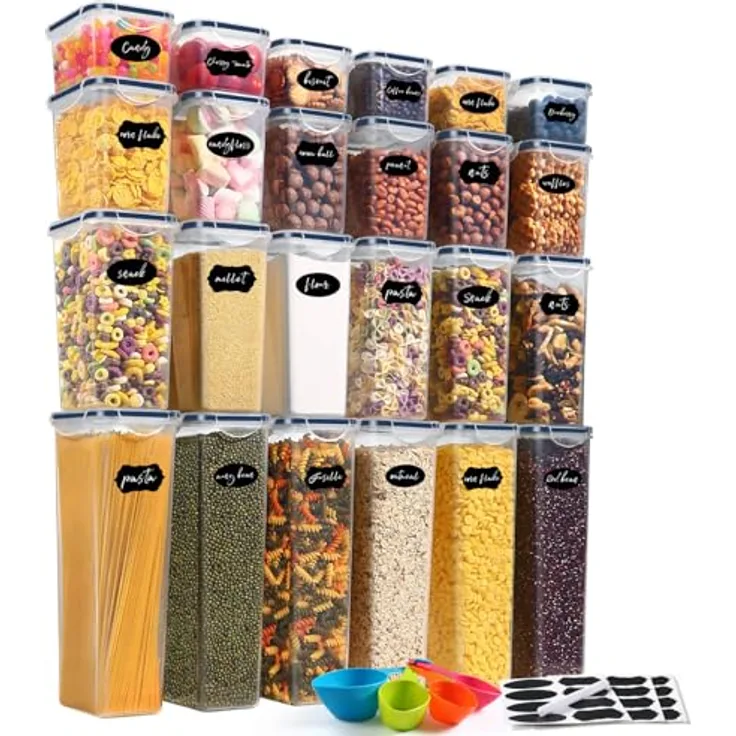 YASHE Vorratsdosen Set, luftdicht, 10 Stück à 1.5L, BPA-freier Kunststoff