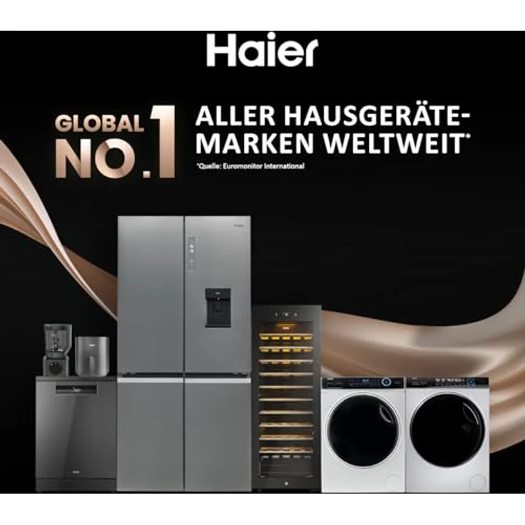 Haier HW90-B14939, Frontlader Waschmaschine mit 9 kg Kapazität, 1.400 U/min, Startzeitvorwahl, Antibakterielle Technologie und Express-Programm – Bild 7