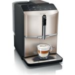 SIEMENS Kaffeevollautomat Siemens TF303E08 EQ300 Kaffeevollautomat Champagner, Eleganter Kaffeevollautomat in Champagner
