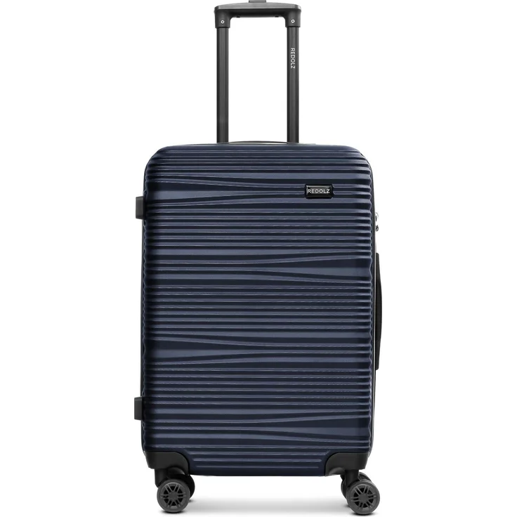 Redolz Essentials 16 MEDIUM 4 Rollen Trolley 67 cm, Blau (67 l, M) - Hartschale aus ABS, Kreuzpackgurt, leise Rollen, TSA-Schloss – Bild 1