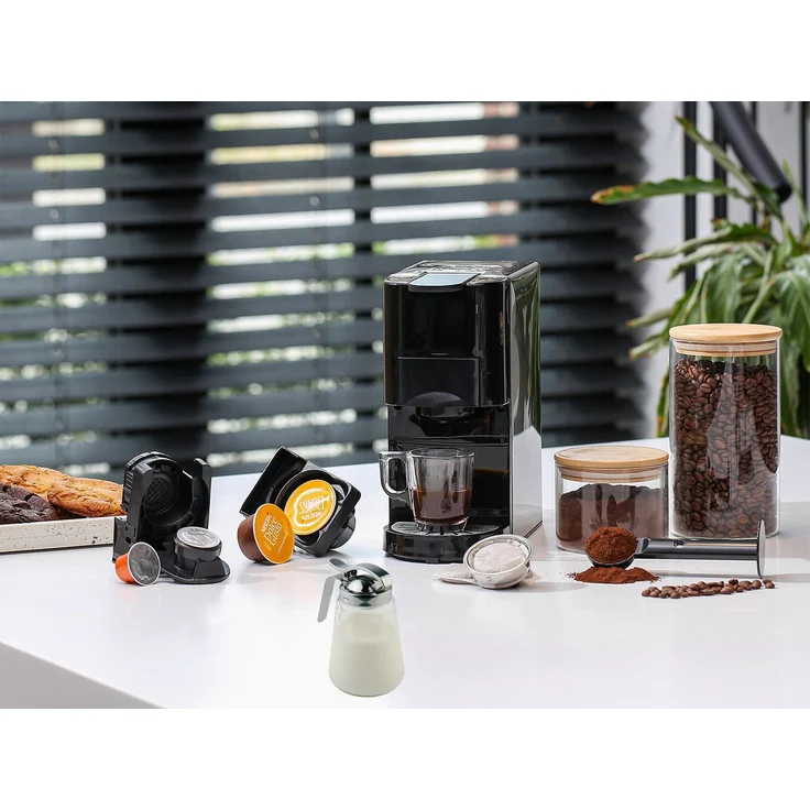 Setpoint Multikapsel-Kaffeemaschine 5-in-1, 19-bar Hochdruckpumpe, Edelstahlgehäuse, Milchkännchen - Preisvergleich – Bild 1