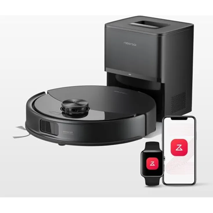 Roborock Saugroboter Q10 VF+, mit Absaugstation RockDock Plus, 10 000 Pa Saugleistung, LiDAR-System, VibraRise 2.0-Wischsystem