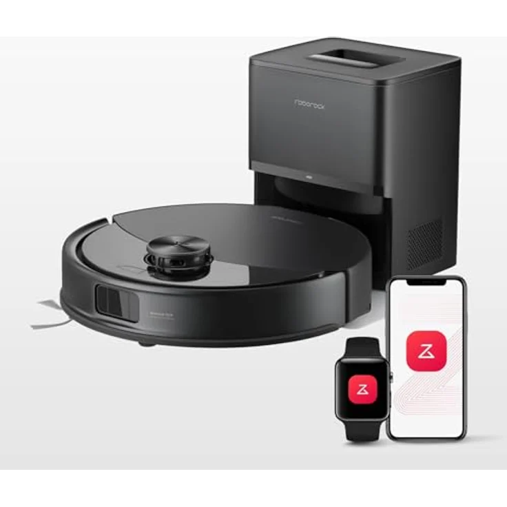 Roborock Saugroboter Q10 VF+, mit Absaugstation RockDock Plus, 10 000 Pa Saugleistung, LiDAR-System, VibraRise 2.0-Wischsystem – Bild 1