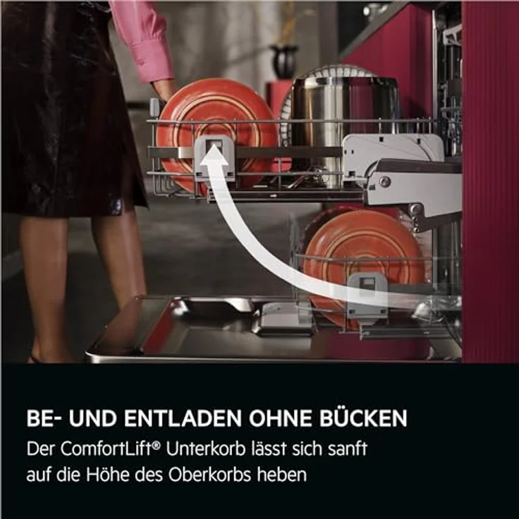 AEG GI9700X4PC 9000 XXL Geschirrspüler, vollintegrierbar, 596 mm breit, 38 dB (A), Energieeffizienzklasse A, mit ComfortLift® und SatelliteClean® Pro – Bild 7
