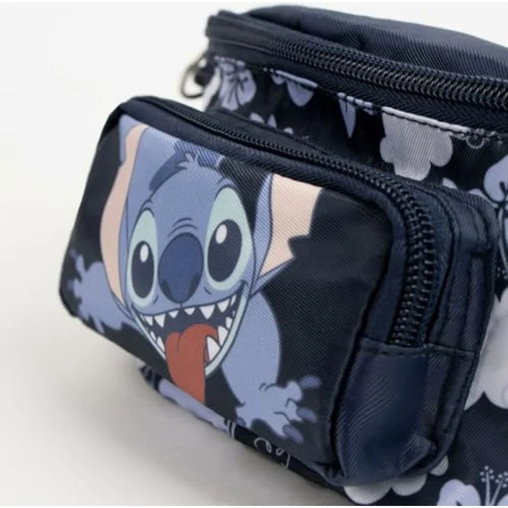 Artesanía Bauchtasche Disney Stitch, Gürteltasche aus 100% Polyester, 25x11x1,6cm – Bild 2