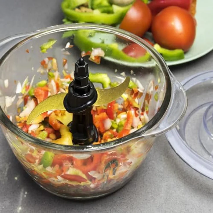 Cecotec TitanGlass 1000 Spatula, Elektrischer Zerkleinerer 1L mit 500W, 4 Titan-Klingen, ControlSpeed und spülmaschinenfestem Design – Bild 3