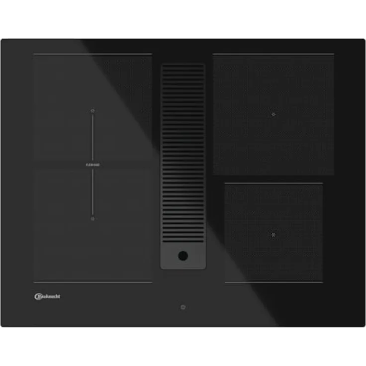 Bauknecht BVH65 Venting Flexi/Induktions-Kochfeld mit integriertem Dunstabzug, 4 elektronisch geregelte Induktions-Kochzonen, Booster-Funktion, Flexizone - Rahmenlos