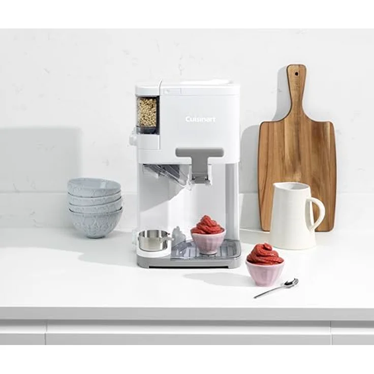 Cuisinart ICE48U Eismaschine, 1,42 l Softeis, Gelato, Sorbet, gefrorener Joghurt, Topping-Spender, 6 Portionen, fertig in 20 Minuten, einfach zu bedienen und zu reinigen – Bild 2