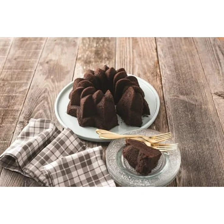 NordicWare Bundt Vintage Star Cake Pan, Aluminium, Silber, 25,4 x 25,4 x 12,7 cm – Bild 5