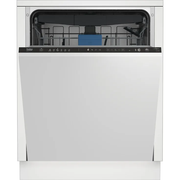 BEKO BDIN37530, Vollintegrierbarer Geschirrspüler für 15 Maßgedecke, leise mit 44 dB, Energieeffizienzklasse D, HygieneIntense, Quick & Shine, SelfDry-Funktion