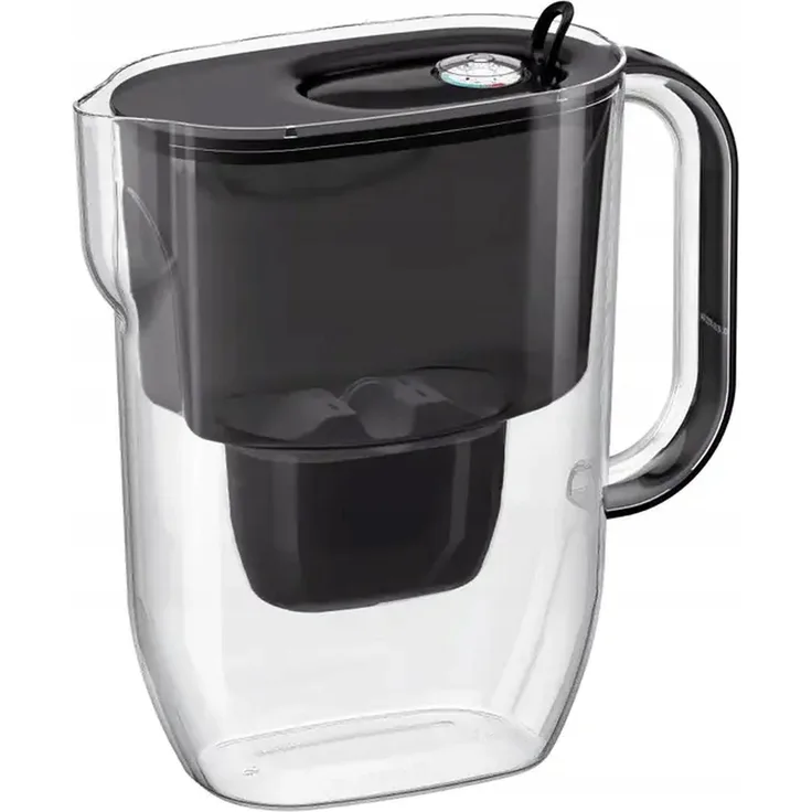 AQUAPHOR Fresh Maxfor+, Pitcher-Wasserfilter mit 3,2 l Speicherplatz, transparent-schwarz, geeignet für MAXFOR+ Kartuschen