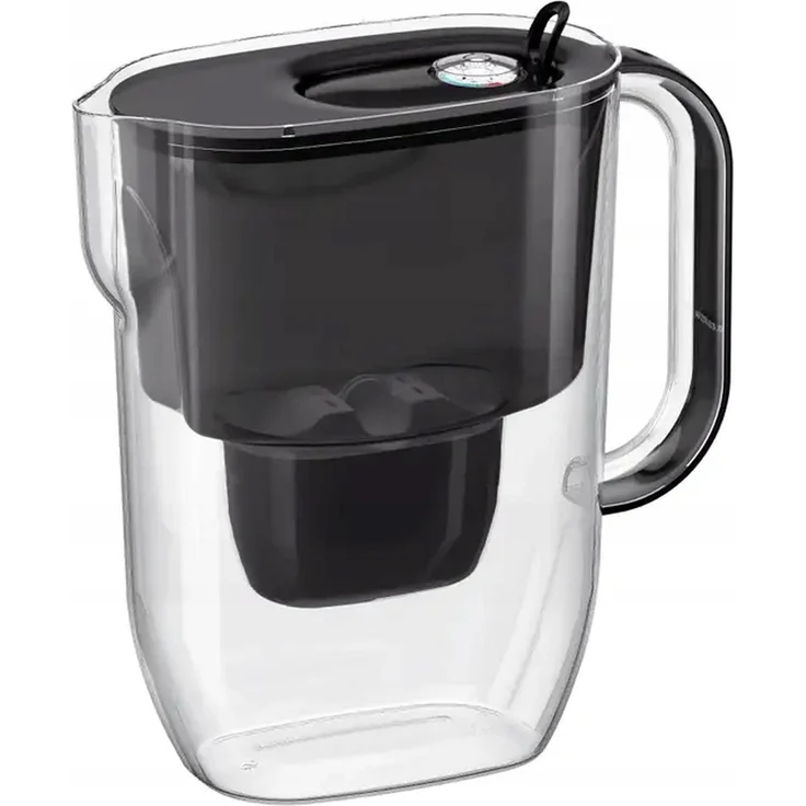 AQUAPHOR Fresh Maxfor+, Pitcher-Wasserfilter mit 3,2 l Speicherplatz, transparent-schwarz, geeignet für MAXFOR+ Kartuschen