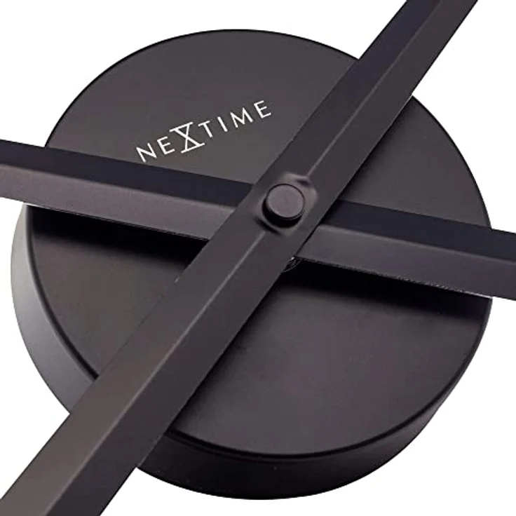 NeXtime 3118ZW große Wanduhr HANDS, nur Zeiger, aus Aluminium, Schwarz, ø 70 cm – Bild 2
