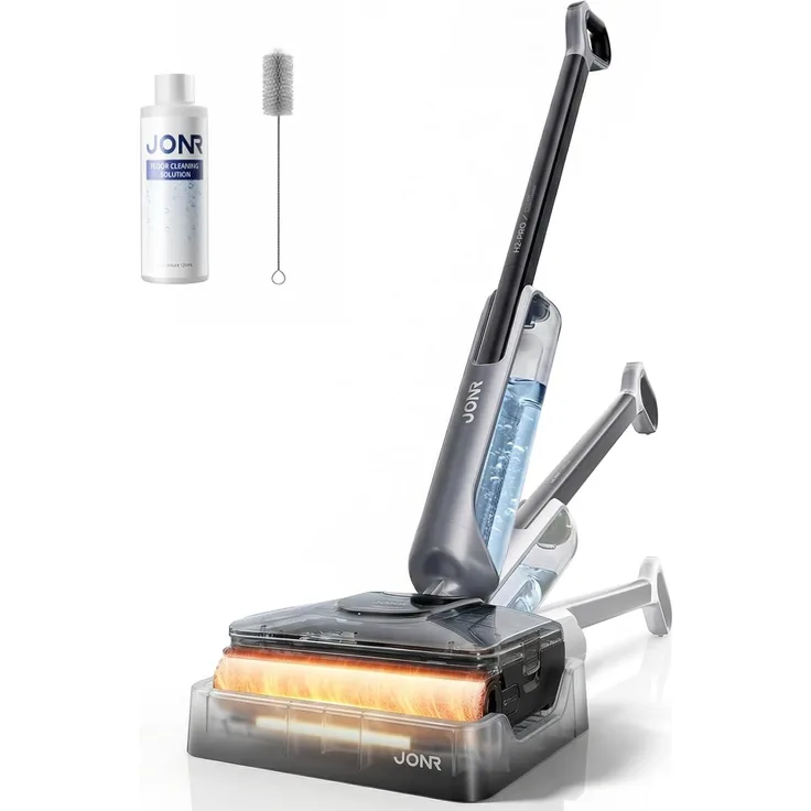 JONR H2 PRO Nass-Trockensauger, 20000 Pa Saugkraft, innovatives geruchsfreies Design, Heißwasser-Reinigung, 1500ml Wassertank, 180° Flachliegend