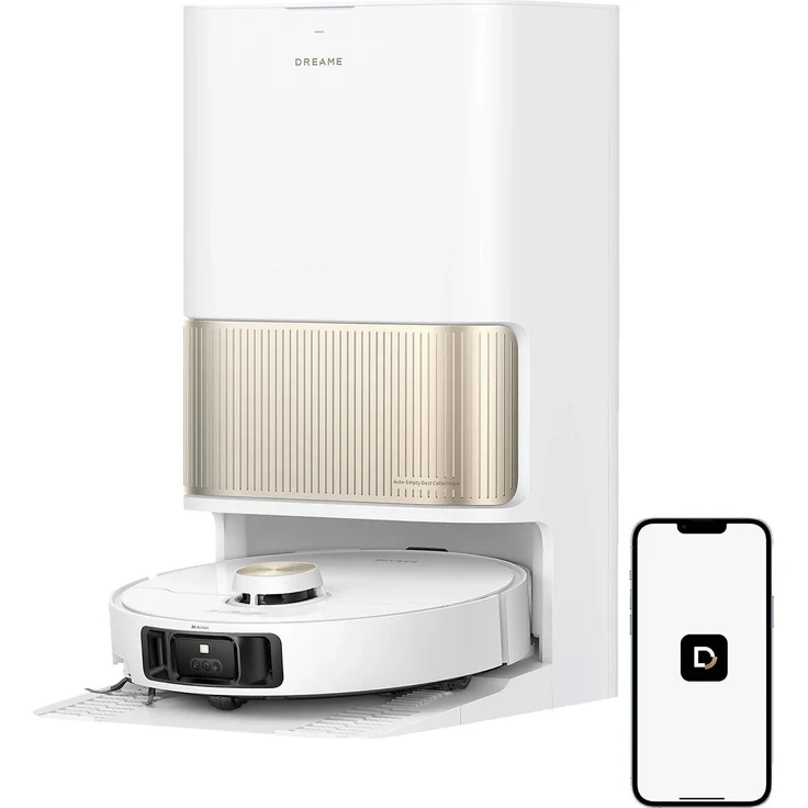 Dreame L40s Pro Ultra, Staubsauger-Roboter mit 600 W, 4,5 l Staubbeutel, Weiß, Virtuelle Wand, 5200 mAh Akku, kompakte Bauweise