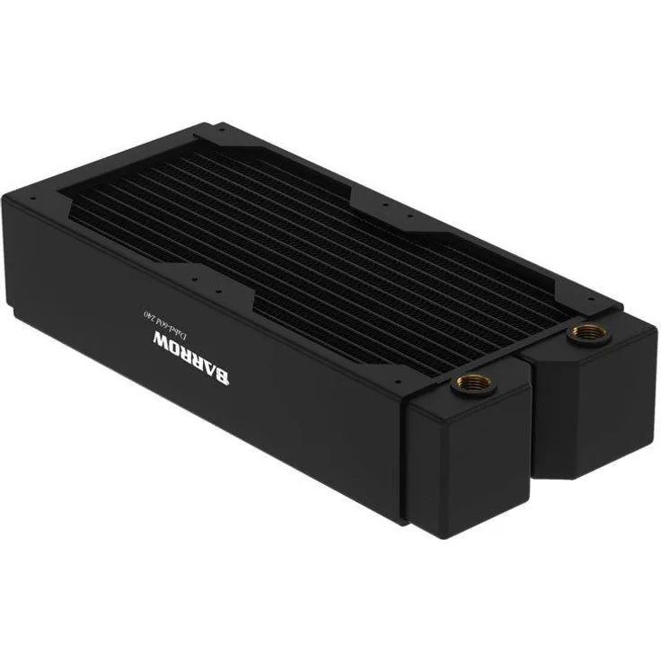 Barrow Dabel-60d Radiator 240 mm, Kupferradiator mit hoher Kühlleistung und schwarzem matt Finish