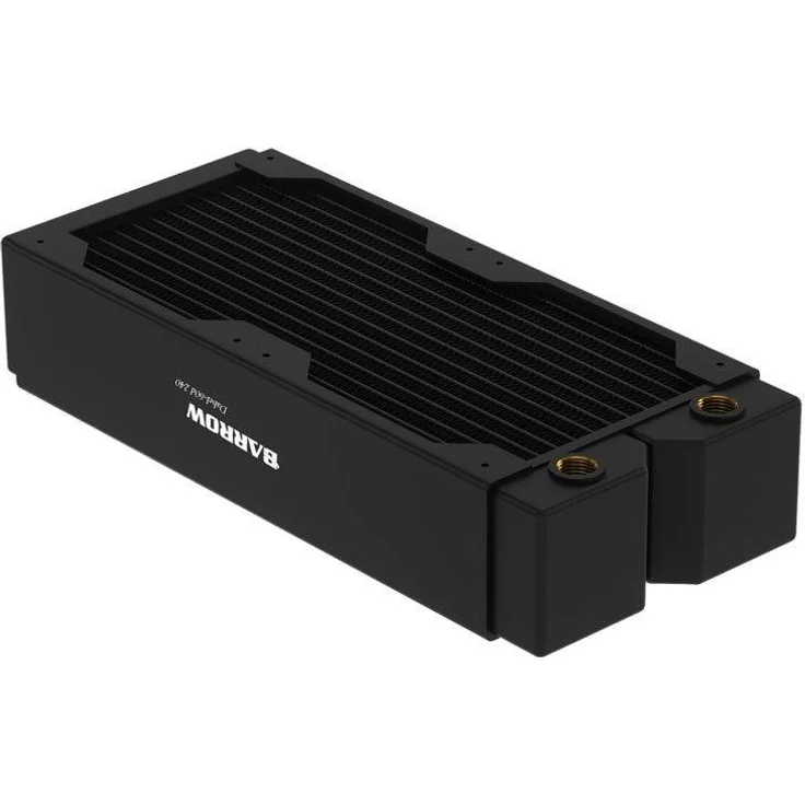 Barrow Dabel-60d Radiator 240 mm, Kupferradiator mit hoher Kühlleistung und schwarzem matt Finish