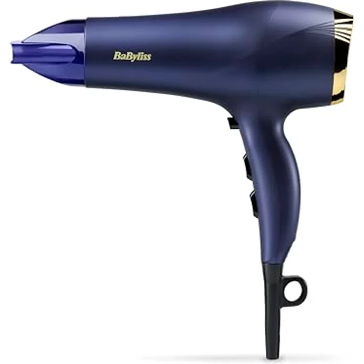 BaByliss Midnight Luxe 2300W Hair Dryer 5781PCHE, Haartrockner mit Ionen-Technologie, schwarz – Bild 1