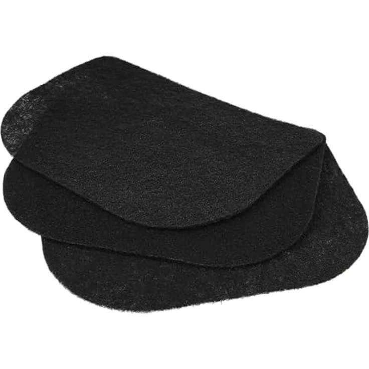 vhbw 12-tlg. Filter-Set für De Longhi 5525101500, 3x Kohlefilter schwarz, 3x Fettdunstfilter weiß, 6x Papierfilter weiß – Bild 3