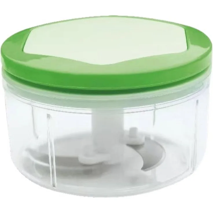 Cheffinger Zerkleinerer Mini Multischneider 550 ml, grünes Küchengadget für Camping und Ausflüge, spülmaschinenfest mit scharfen Klingen