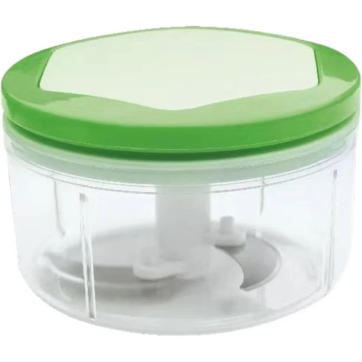 Cheffinger Zerkleinerer Mini Multischneider 550 ml, grünes Küchengadget für Camping und Ausflüge, spülmaschinenfest mit scharfen Klingen