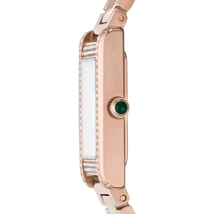 Emporio Armani AR11641, Damenuhr Edelstahl, roségold mit grünem Ziffernblatt, 32 mm Quarzwerk, wasserdicht bis 50 m – Bild 3