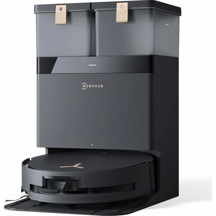 ECOVACS DEEBOT X8 PRO OMNI Schwarz Saug-Wisch-Roboter mit Reinigungsstation