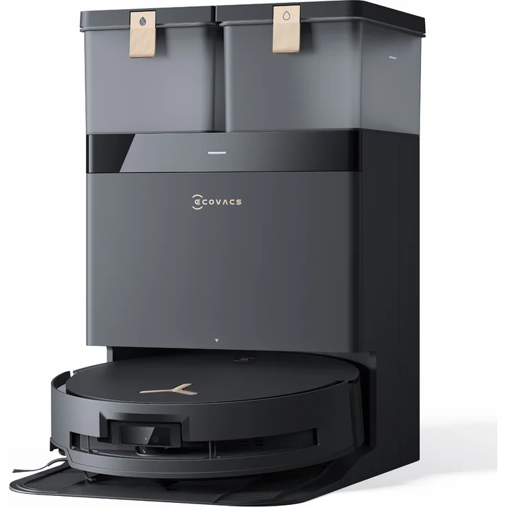ECOVACS DEEBOT X8 PRO OMNI Schwarz Saug-Wisch-Roboter mit Reinigungsstation – Bild 1