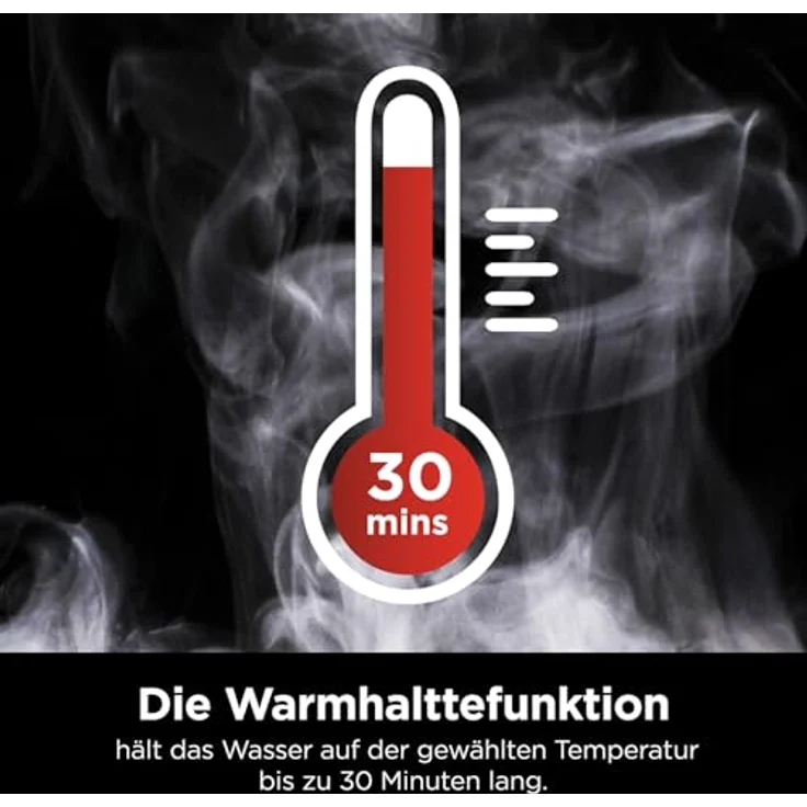Ninja KT201EU Wasserkocher, 3000 Watt, 1,7 Liter, Temperaturregelung, Warmhaltefunktion, edelstahl – Bild 5