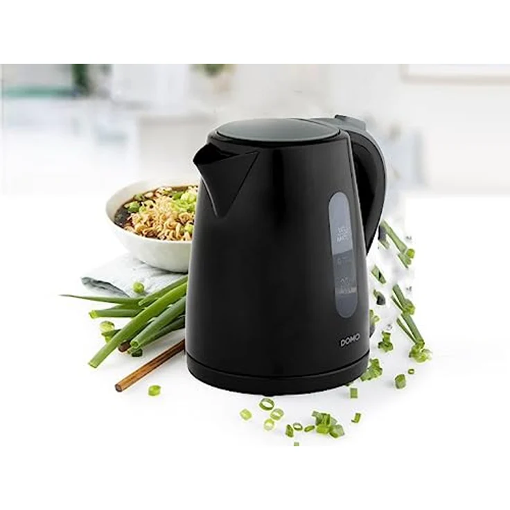 Domo DO9198WK Wasserkocher, kabellos, 1 l, 2200 W, Schwarz – Bild 2