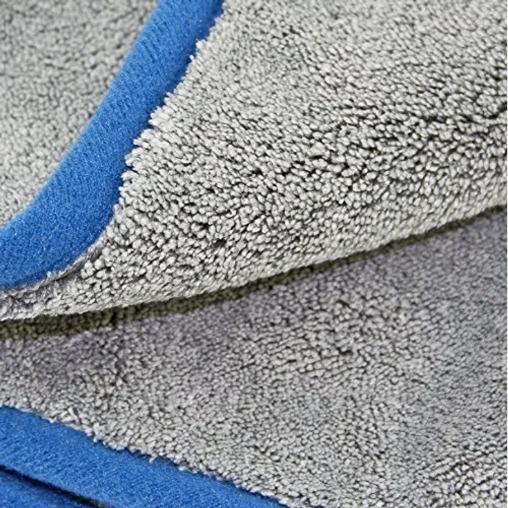 Petzoldt's Superflausch 3.1 Microfaser-Poliertuch, Trockentuch zur Autopflege, 3er Pack, optimale Saugfähigkeit, 44x44 cm, Profi-Qualität – Bild 2