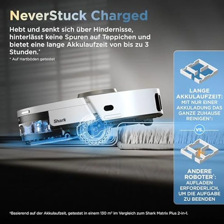 Shark ThermaCharged PowerDetect Nass- und Trocken-Saugroboter mit DirtDetect, FloorDetect, EdgeDetect, NeverStuck-Technologie und automatischer Wischpadreinigung – Bild 6