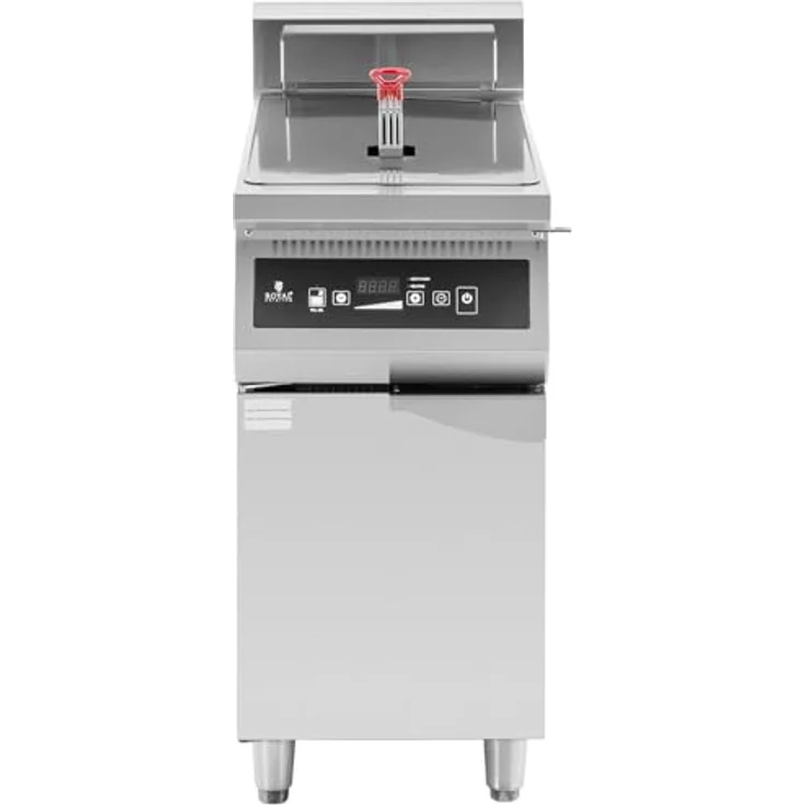 Royal Catering Induktionsfritteuse 30L Gastro 380V Timer LED, 10000 W, Silbern – Bild 5