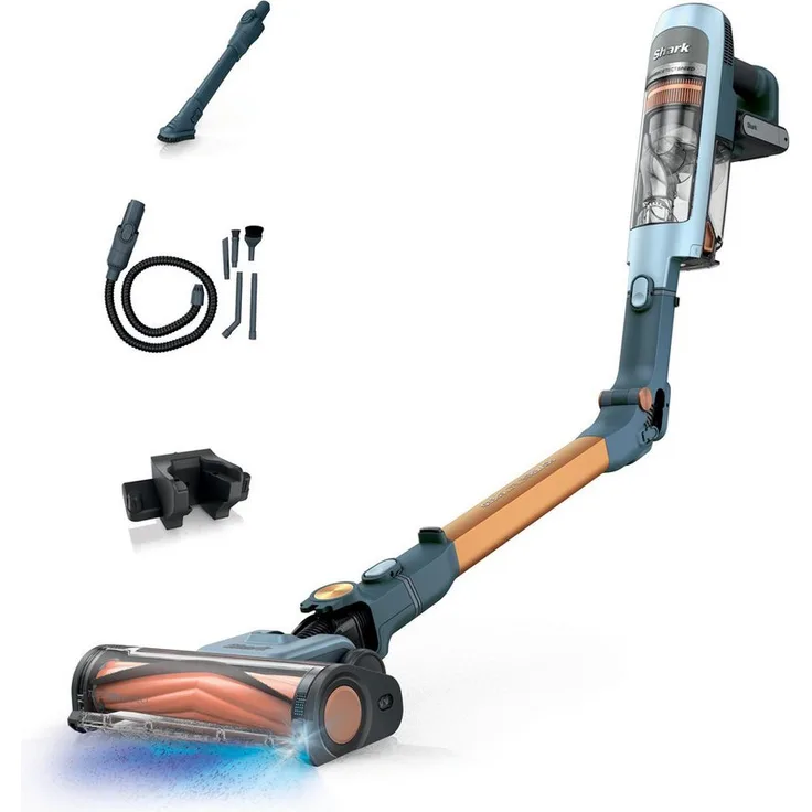Shark SHA IA1244EU, Kabelloser Hand- und Stielstaubsauger mit langem Akku, flexibles Design, leise und kraftvoll, ergonomisch leicht