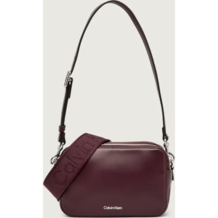 Calvin Klein Webbing Mini Bag, Umhängetasche 18 cm, 100% Polyurethan, rot – Bild 1