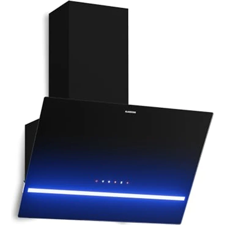 Klarstein Illuminosa Kopffreihaube 60 cm, 818 m³/h Boost, Touchpanel, LED-Beleuchtung, A++ Energieeffizienz, Umluft & Abluft, leise, Aluminium- & Kohlefilter – Bild 1