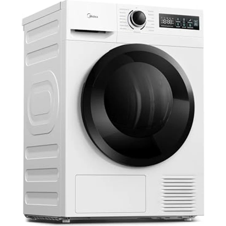 Midea MD11EH70BD Wärmepumpentrockner, 7 kg, Energieklasse D, Schnelltrocknen 35', HealthGuard, Sensor-Trocknung, Knitterschutz, Auffrischen Wolle, Weiß – Bild 3