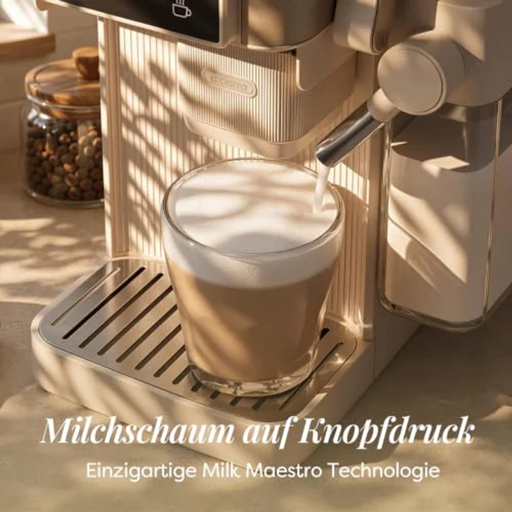 CIARRA Espressomaschine CBSACM-D6, automatischer Tampen, 15 Bar, Touch-Display, mit integriertem Mahlwerk und abnehmbarem Milchbehälter – Bild 4