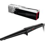 Rowenta x Karl Lagerfeld CF324L Professioneller Lockenstab für Locken und Wellen, konische Form, Keratin & Glow Beschichtung, Temperaturregelung bis 200°, Schutzhandschuh