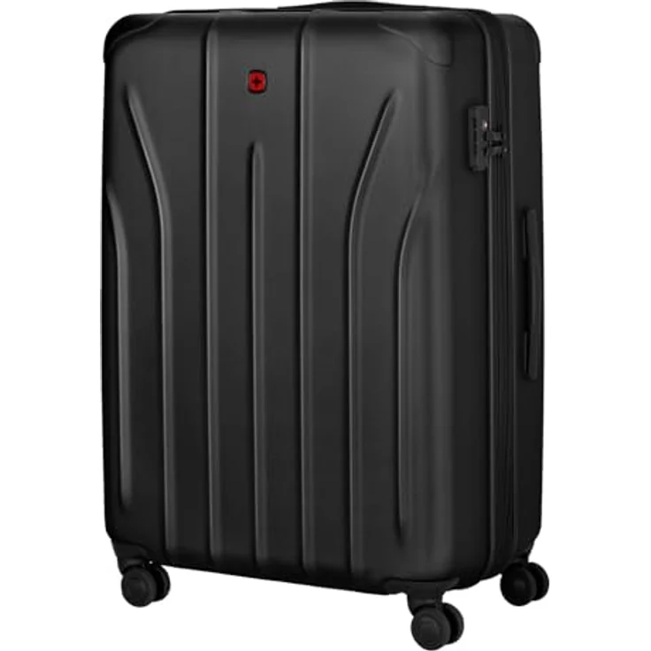 WENGER Trolley Oryson Expandable Hartschalenkoffer, 75 cm, schwarz, 103-121 Liter Volumen, TSA-Zahlenschloss, 4 Lenkrollen – Bild 2