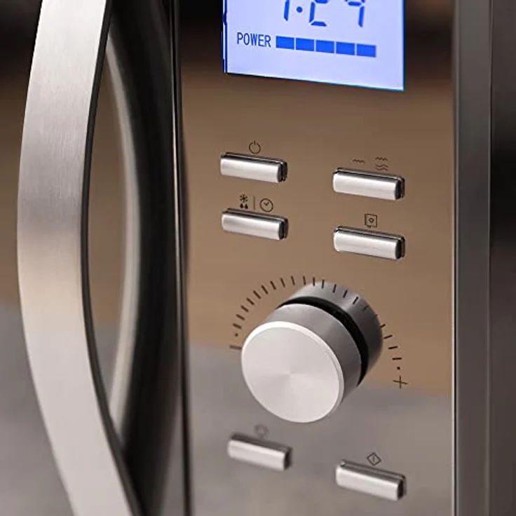 Cecotec ProClean 8110 Mikrowelle mit Grill, Standgerät, 28 Liter Garraum, 1000 Watt, Auftauen, silber – Bild 4