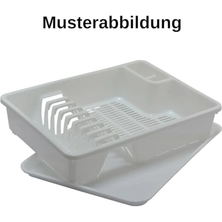 Engelland Abtropfgestell, Abtropfgitter, Farbe: Anthrazit, Geschirrständer, Küche, Abtropfschale, Geschirrkorb, Abtropfkorb, aus Kunststoff, für bis zu 9 Teller, L 38,5 x B 28,5 x H 8,5 cm - Preisvergleich – Bild 2