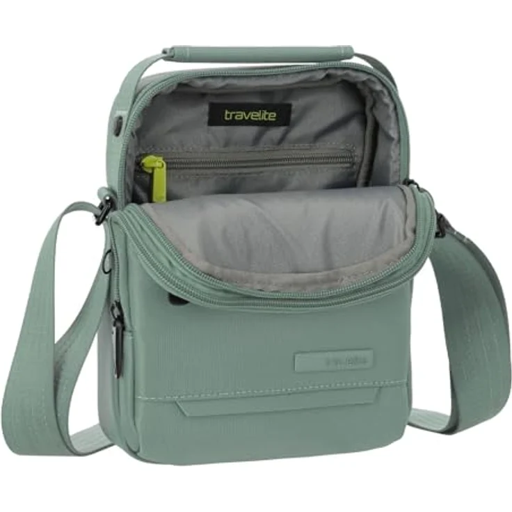 Travelite Workfloow Mini Bag, Umhängetasche aus 100% Polyester, 17 cm x 8 cm x 23 cm, salbei – Bild 5